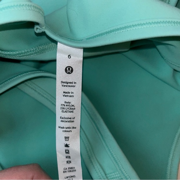 Lululemon Power Pivot Everlux Tank Top Wild Mint - Size 6 - Picture 7 of 8